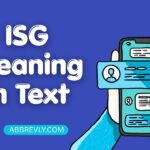 ISG Meaning in Text