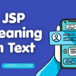 JSP Meaning in Text