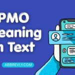 PMO Meaning in Text