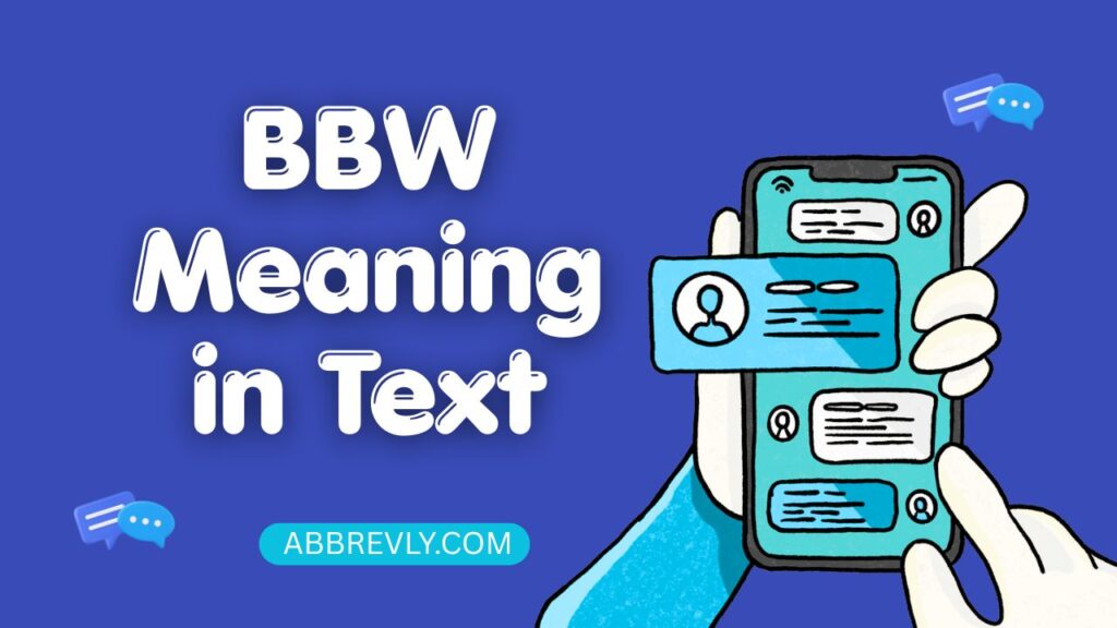BBW Meaning in Text