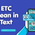 ETC Mean in Text