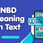 NBD Meaning in Text