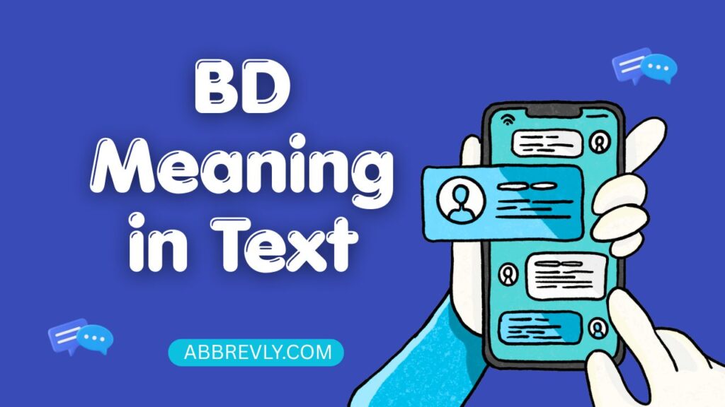 BD Meaning in Text