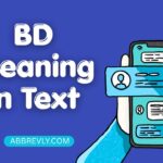BD Meaning in Text