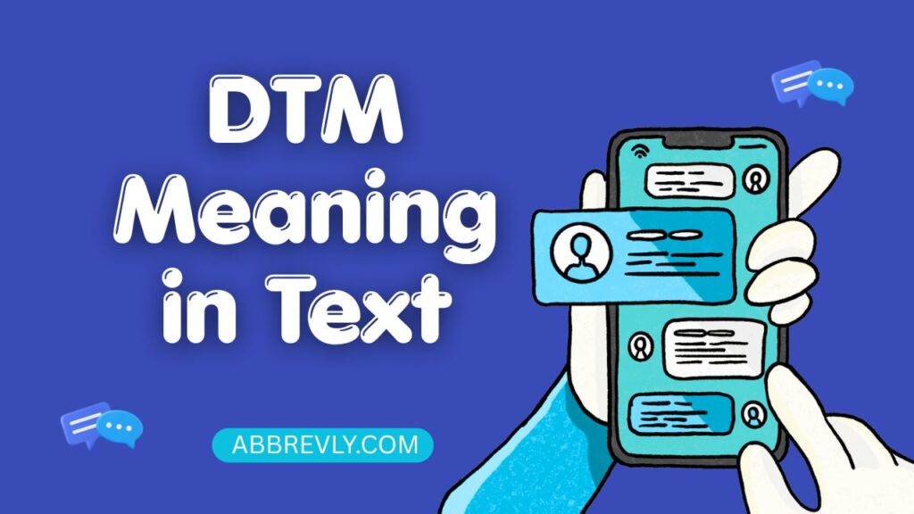 DTM Meaning in Text