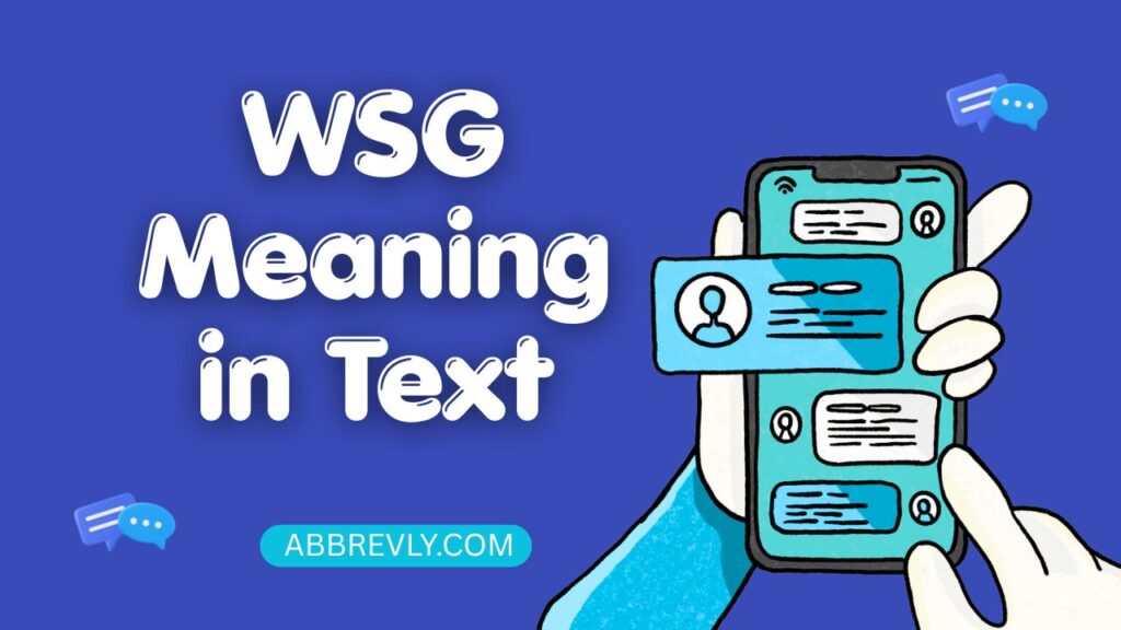 WSG Meaning in Text