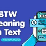 btw meaning in text